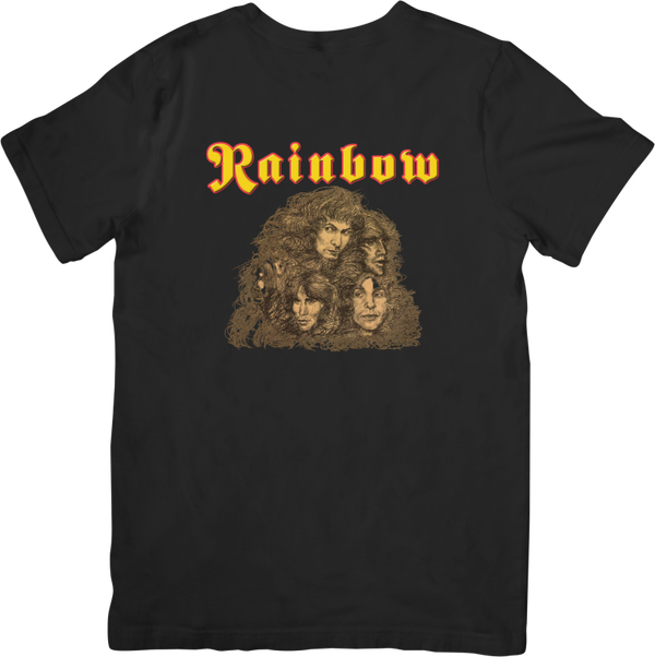 Rainbow 4 Music Unisex Fit for Men & Women Quality Cotton T-Shirt Black