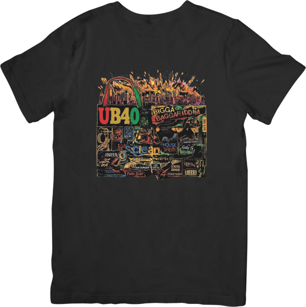 UB40 4 Music Unisex Fit for Men & Women Quality Cotton T-Shirt Black