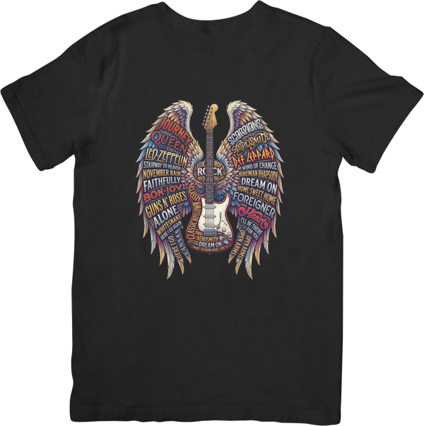 Rock Legends 4 Music Unisex Fit for Men & Women Quality Cotton T-Shirt Black