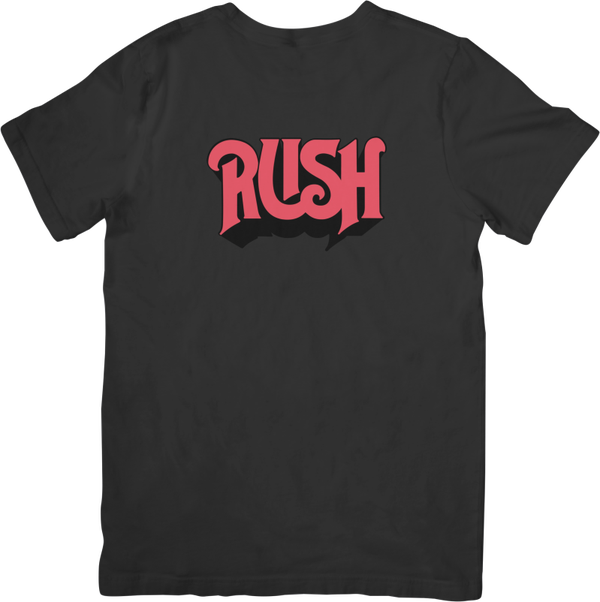 Rush 4 Music Unisex Fit for Men & Women Quality Cotton T-Shirt Black
