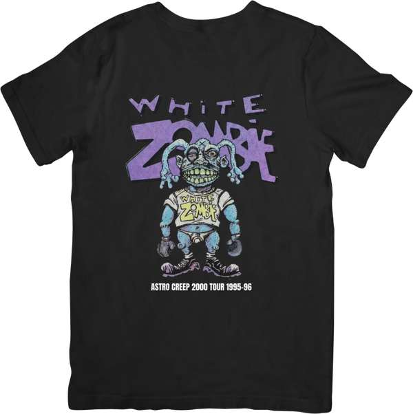 White Zombie 4 Music Unisex Fit for Men & Women Quality Cotton T-Shirt Black