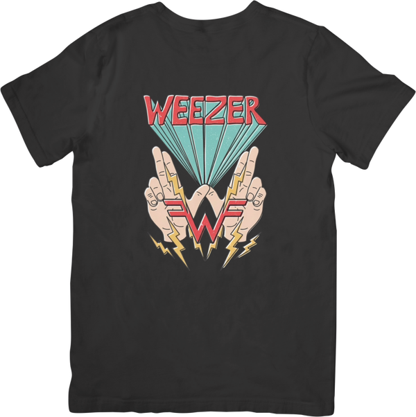 Weezer 4 Music Unisex Fit for Men & Women Quality Cotton T-Shirt Black