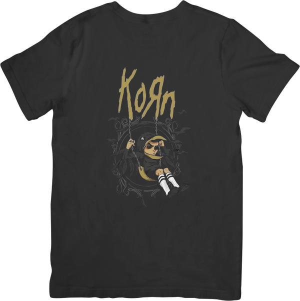 Korn 4 Music Unisex Fit for Men & Women Quality Cotton T-Shirt Black