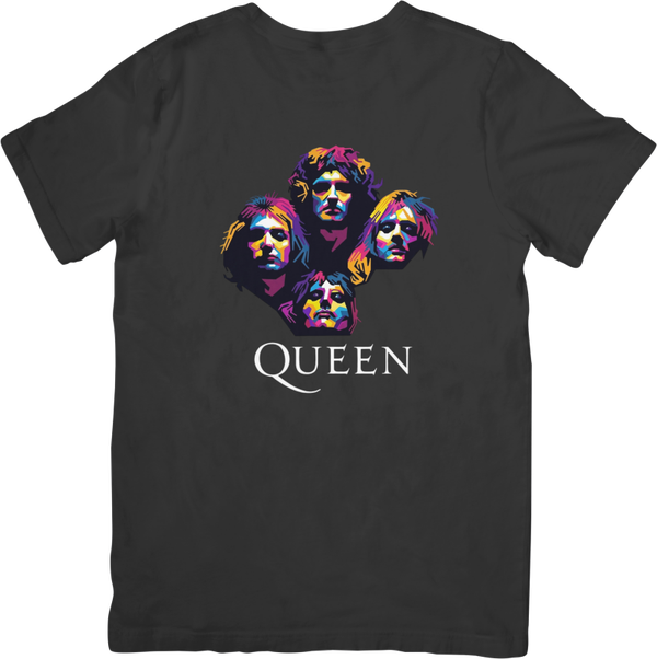 Queen 4 Music Unisex Fit for Men & Women Quality Cotton T-Shirt Black