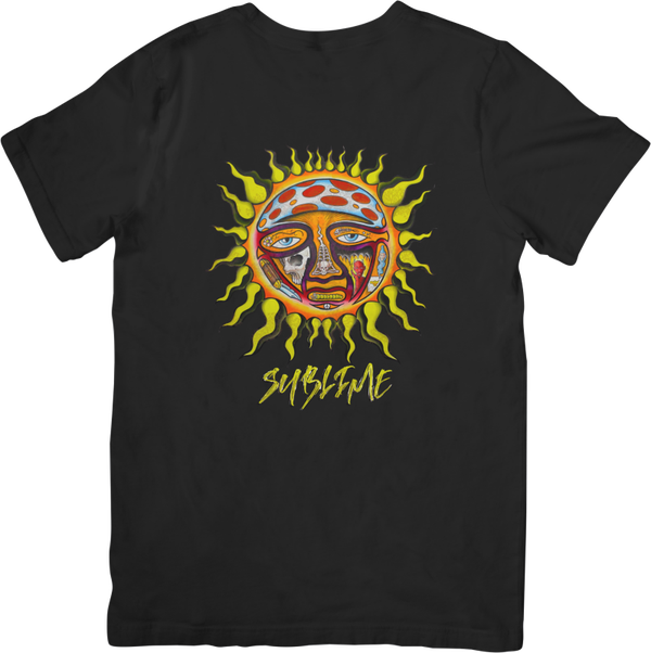 Sublime 4 Music Unisex Fit for Men & Women Quality Cotton T-Shirt Black