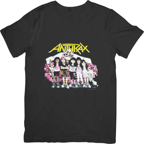 Anthrax 4 Music Unisex Fit for Men & Women Quality Cotton T-Shirt Black