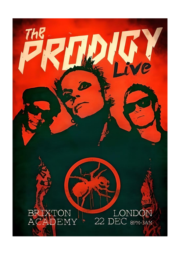The Prodigy 4 Music Print  Concert Wall Art Memorabilia gift A5,A4,A3