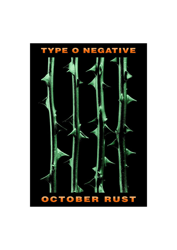 Type 0 Negative 004 Music Print  Concert Wall Art Memorabilia gift A5,A4,A3