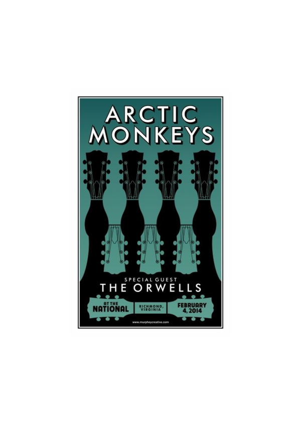 Arctic Monkeys 004 Music Print  Concert Wall Art Memorabilia gift A5,A4,A3