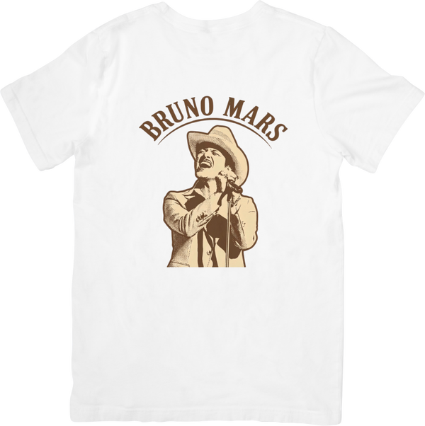 Bruno Mars 4 Music Unisex Fit for Men & Women Quality Cotton T-Shirt Black