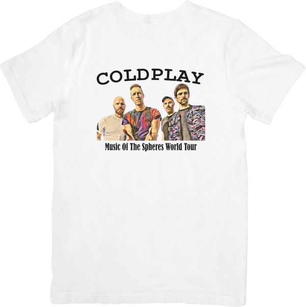 Coldplay 4 Music Unisex Fit for Men & Women Quality Cotton T-Shirt Black