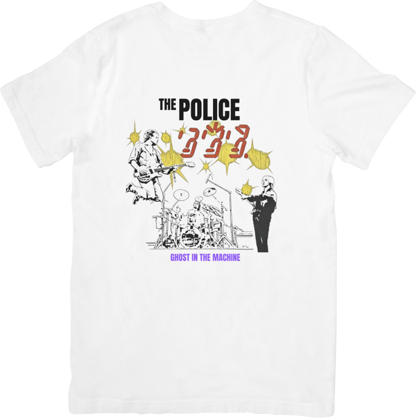 The Police 4 Music Unisex Fit for Men & Women Quality Cotton T-Shirt Black