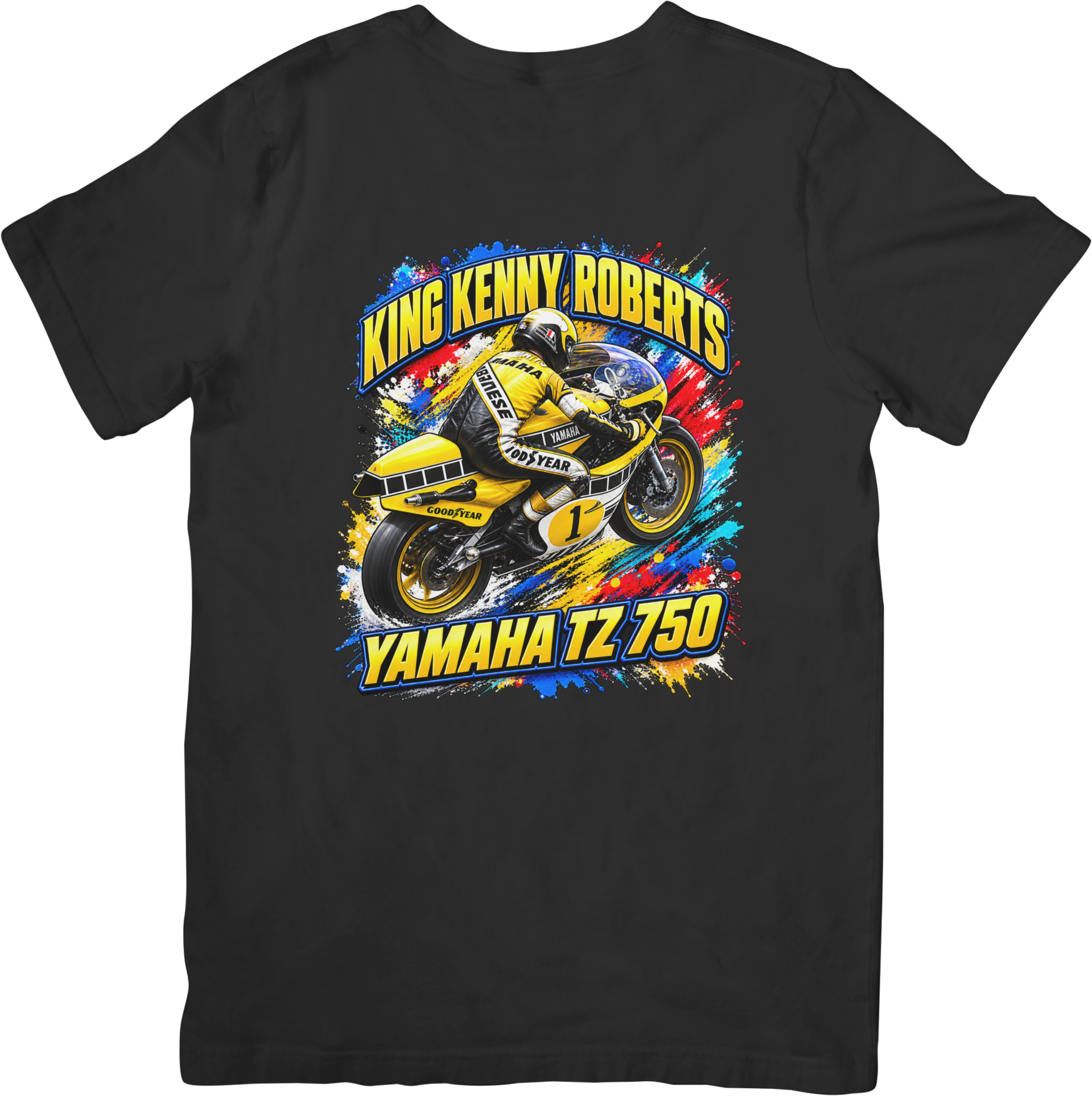 Kenny Roberts  #455 Moto gp Unisex Fit for Men & Women Quality Cotton T-Shirt