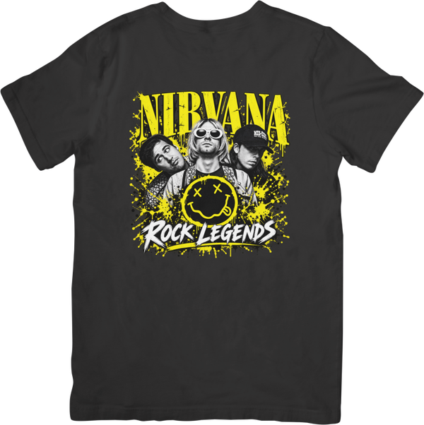 Nirvana Rock Legends #461 Music Unisex Fit for Men & Women Quality Cotton T-Shirt