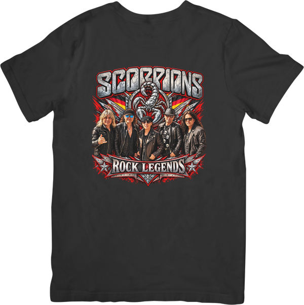 Scorpions Rock Legends #469 Music Unisex Fit for Men & Women Quality Cotton T-Shirt