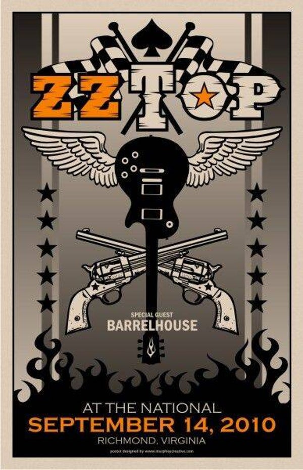 ZZ Top 1 Music Print  Concert Wall Art Memorabilia gift A5,A4,A3