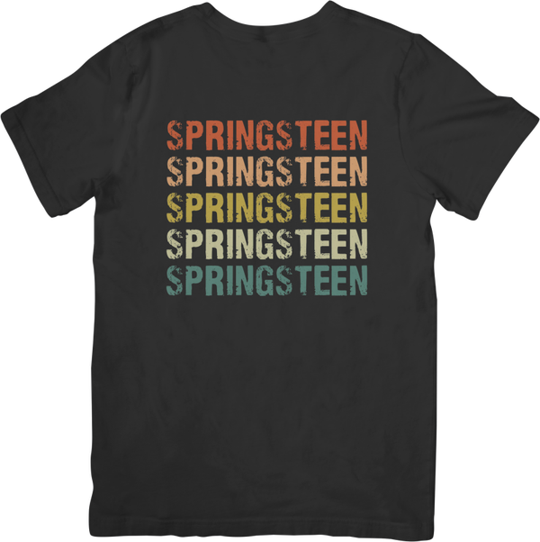 Bruce Springsteen 5 Music Unisex Fit for Men & Women Quality Cotton T-Shirt Black