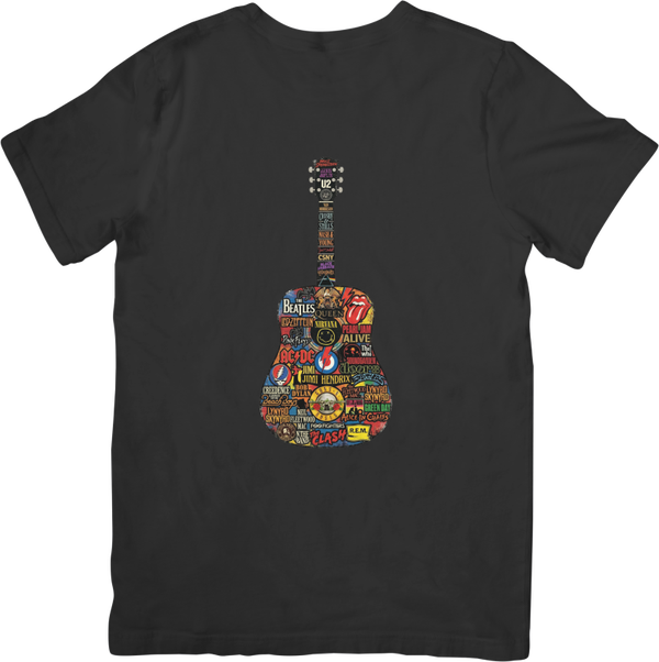 Rock Legends 5 Music Unisex Fit for Men & Women Quality Cotton T-Shirt Black