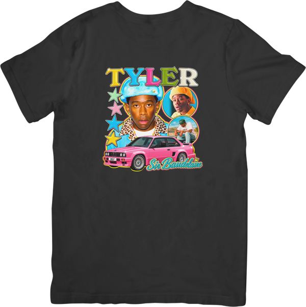 Tyler the Creator 5 Music Fit for Men & Women Quality Cotton T-Shirt Black