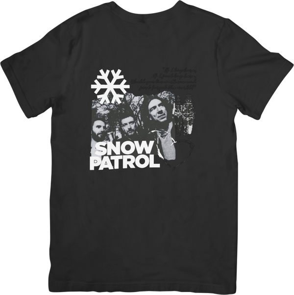 Snow Patrol 5 Music Unisex Fit for Men & Women Quality Cotton T-Shirt Black