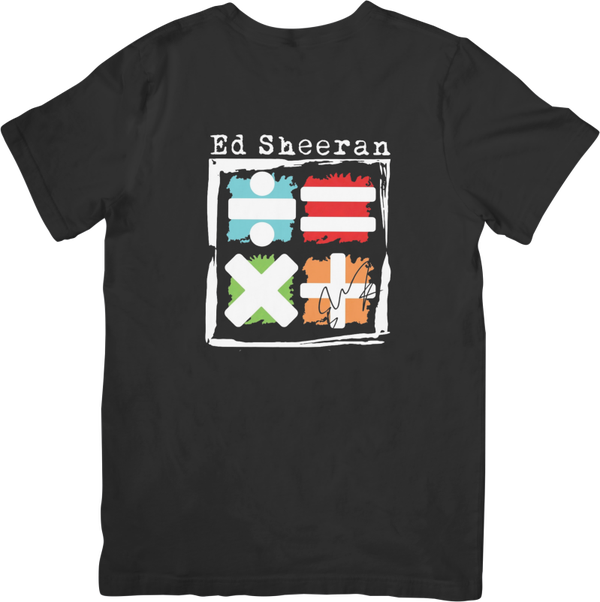 Ed Sheeran 5 Music Unisex Fit for Men & Women Quality Cotton T-Shirt Black