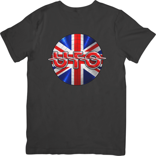 UFO 5 Music Unisex Fit for Men & Women Quality Cotton T-Shirt Black