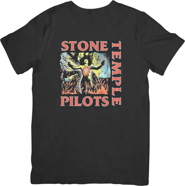Stone Temple Pilots 5 Music Unisex Fit for Men & Women Quality Cotton T-Shirt Black