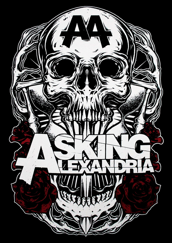 Asking Alexandria 5 Music Print  Concert Wall Art Memorabilia gift A5,A4,A3