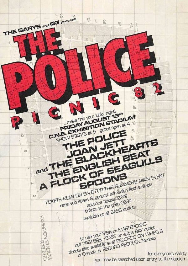 The Police 5 Music Print  Concert Wall Art Memorabilia gift A5,A4,A3