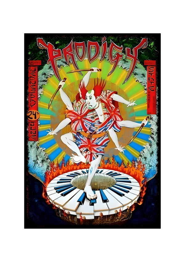 The Prodigy 5 Music Print  Concert Wall Art Memorabilia gift A5,A4,A3
