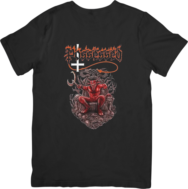 Possessed 5 Music Unisex Fit for Men & Women Quality Cotton T-Shirt Black