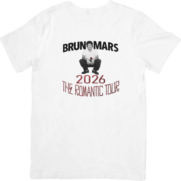 Bruno Mars 5 Music Unisex Fit for Men & Women Quality Cotton T-Shirt Black