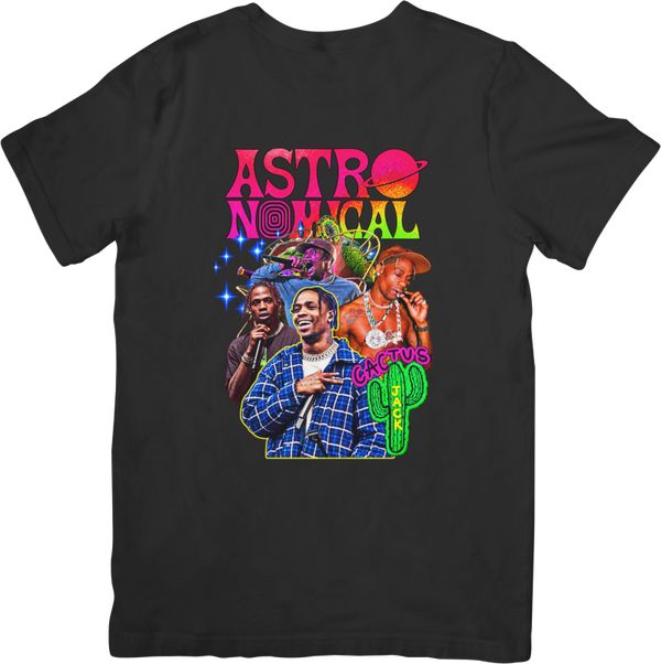 Astro Nomical Catus Jack #504 Music Unisex Fit for Men & Women Quality Cotton T-Shirt