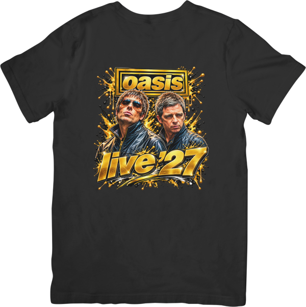 Oasis Live 27 #538 Music Unisex Fit for Men & Women Quality Cotton T-Shirt