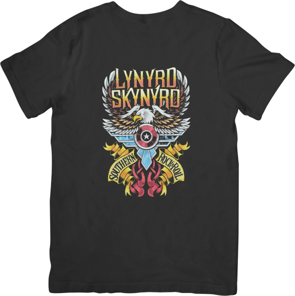 Lynyrd Skynyrd 6 Unisex Fit for Men & Women Quality Cotton T-Shirt Black
