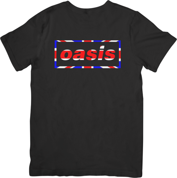 Oasis 6 Music Unisex Fit for Men & Women Quality Cotton T-Shirt Black