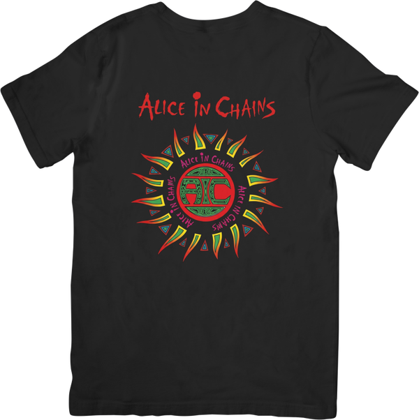 Alice in Chains 6 Music Unisex Fit for Men & Women Quality Cotton T-Shirt Black