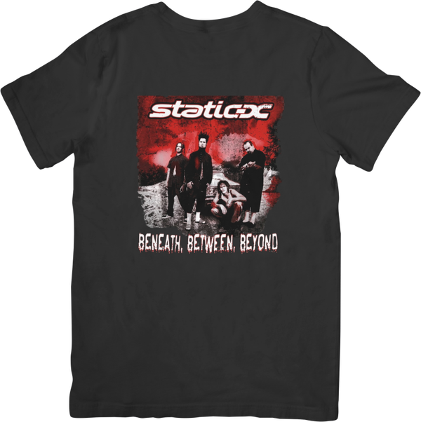 Static x 6 Music Unisex Fit for Men & Women Quality Cotton T-Shirt Black