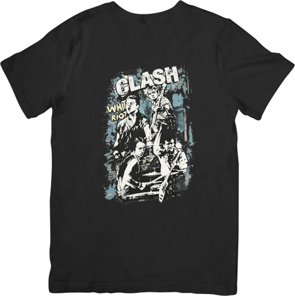 The Clash 6 Music Unisex Fit for Men & Women Quality Cotton T-Shirt Black