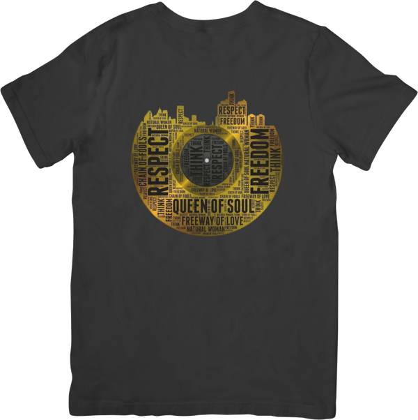 Motown/Soul 6 Music Unisex Fit for Men & Women Quality Cotton T-Shirt Black