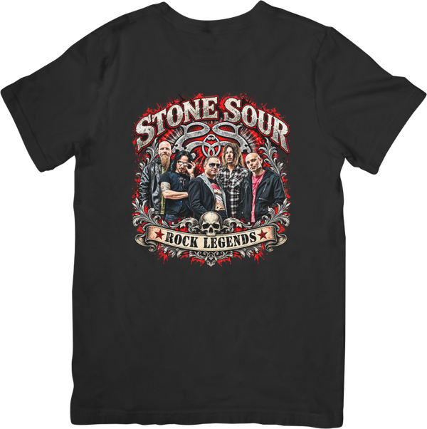 Stone sour 6 Music Unisex Fit for Men & Women Quality Cotton T-Shirt Black