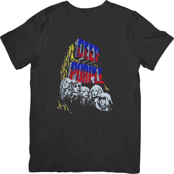 Deep Purple 6 Music Unisex Fit for Men & Women Quality Cotton T-Shirt Black