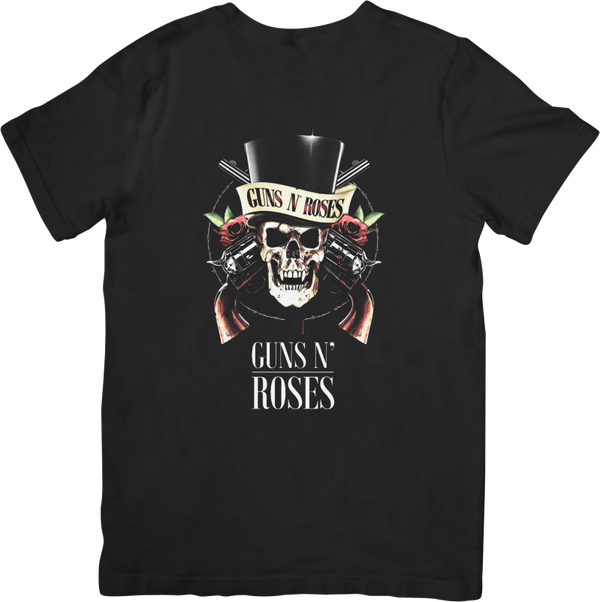 Guns n Roses 6 Music Unisex Fit for Men & Women Quality Cotton T-Shirt Black
