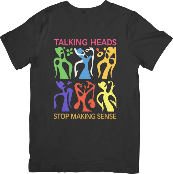 Talking Heads 6 Music Unisex Fit for Men & Women Quality Cotton T-Shirt Black