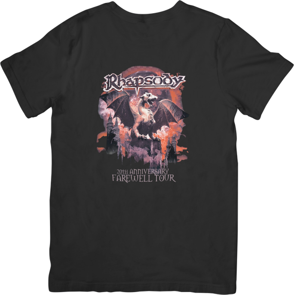 Rhapsody of fire 6 Music Unisex Fit for Men & Women Quality Cotton T-Shirt Black
