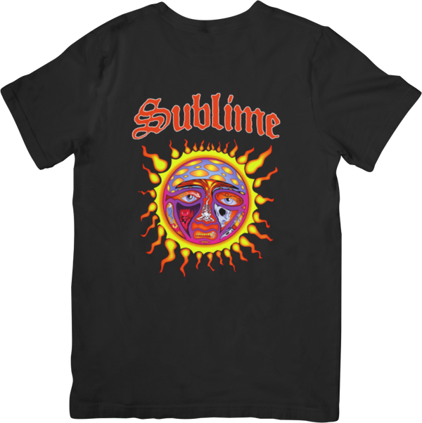 Sublime 6 Music Unisex Fit for Men & Women Quality Cotton T-Shirt Black