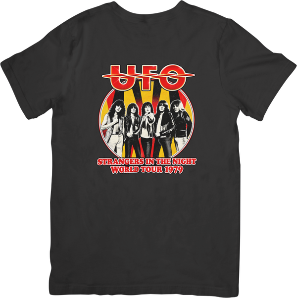 UFO 6 Music Unisex Fit for Men & Women Quality Cotton T-Shirt Black