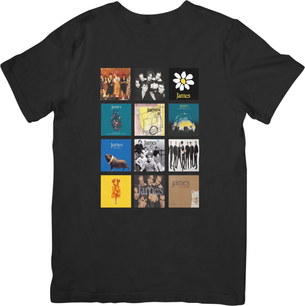 James 6 Collection Music Unisex Fit for Men & Women Quality Cotton T-Shirt Black