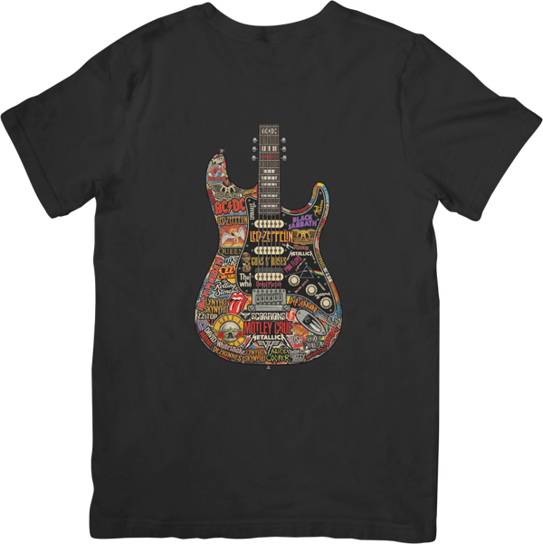 Rock Legends 6 Music Unisex Fit for Men & Women Quality Cotton T-Shirt Black