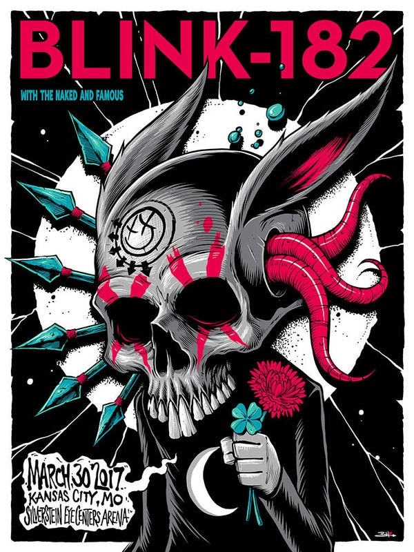 Blink 182 6 Music Print  Concert Wall Art Memorabilia gift A5,A4,A3